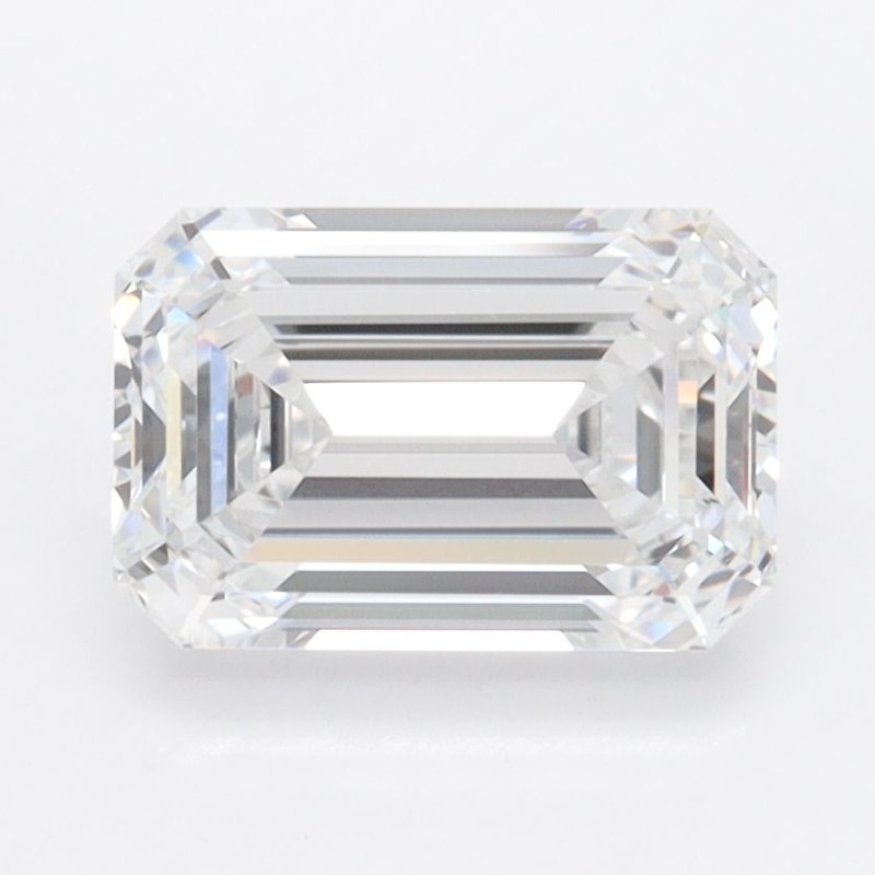 Diament laboratoryjny bezbarwny szlif szmaragdowy, 2.06ct, VVS1, D, IGI LG700514489